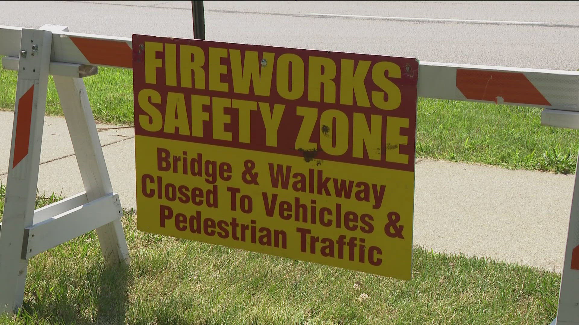 The new fireworks site near Rapids Road changes viewing spots. 