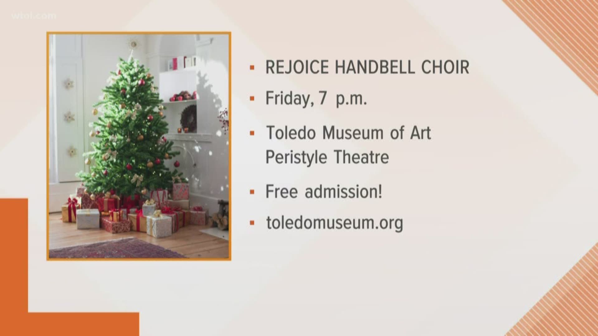 There are silver bells and jingle bells, and now you can hear handbells at the Rejoice Handbell Choir's free concert this weekend at the Toledo Museum of Art!