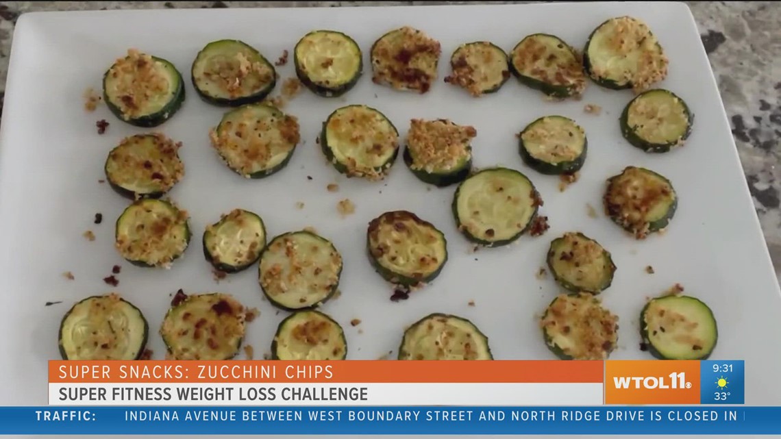 We make delicious and healthy Zucchini Chips | Super Fitness Weight Loss Challenge