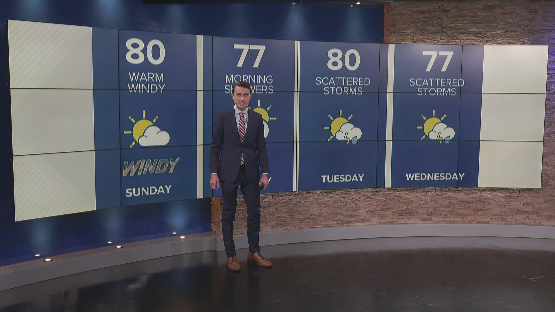 Sunday temperatures to hit 80°, showers and storms to return next week ...