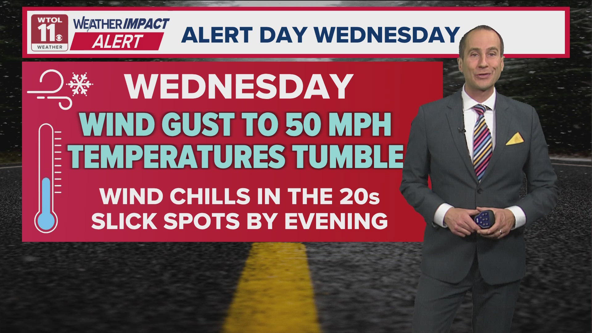 Weather Impact Alert Day issued for Wednesday due to high winds ...