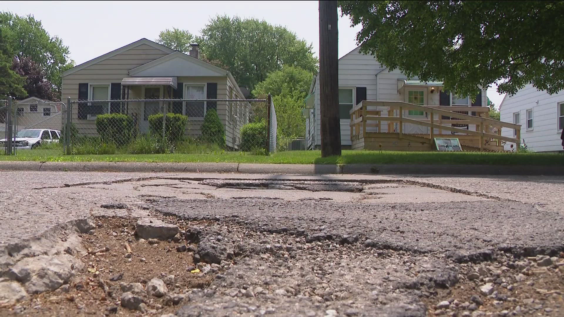 Cooler weather makes filling potholes more difficult, a city official says.