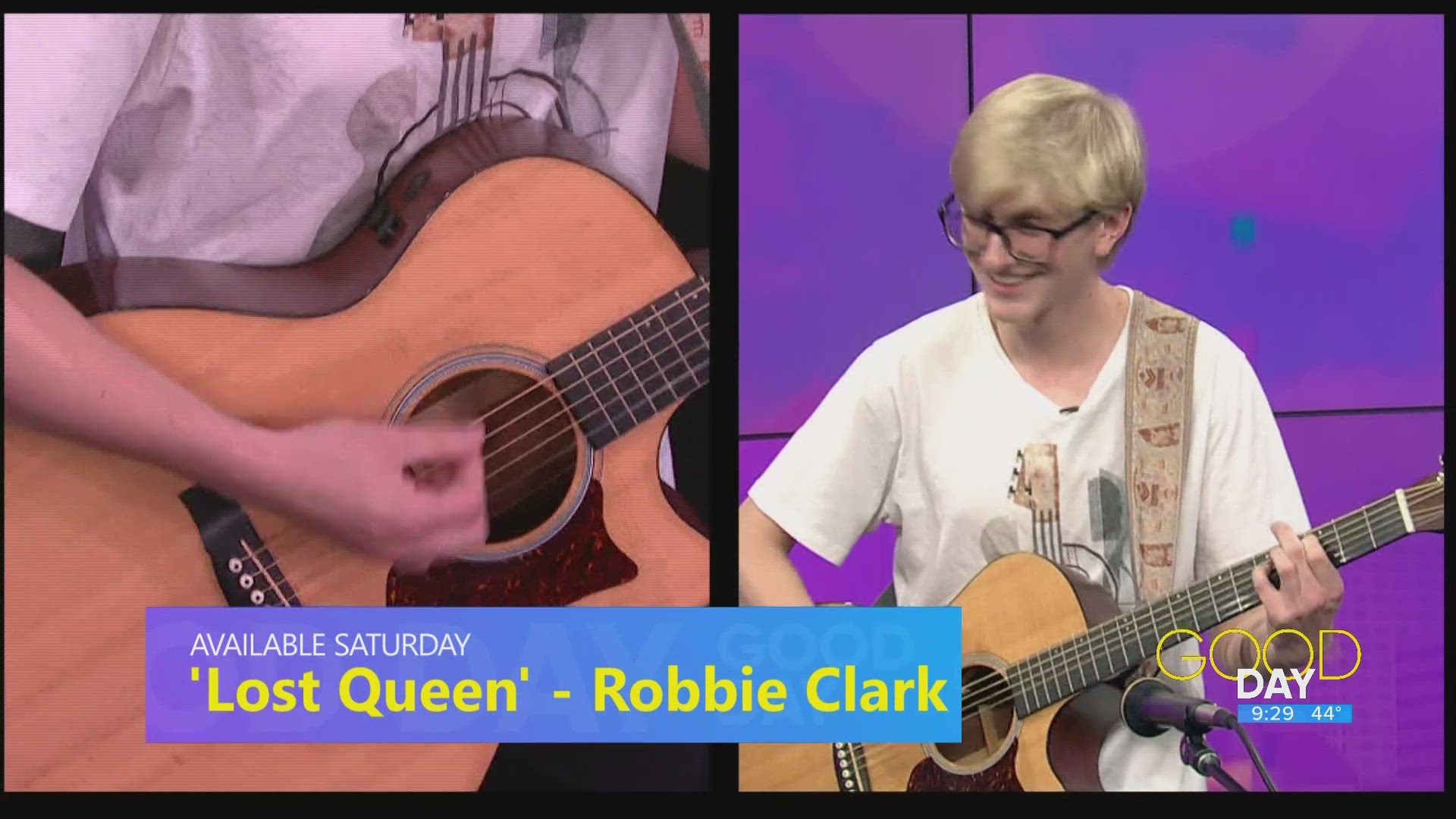 Local singer/songwriter Robbie Clark performs another original piece.