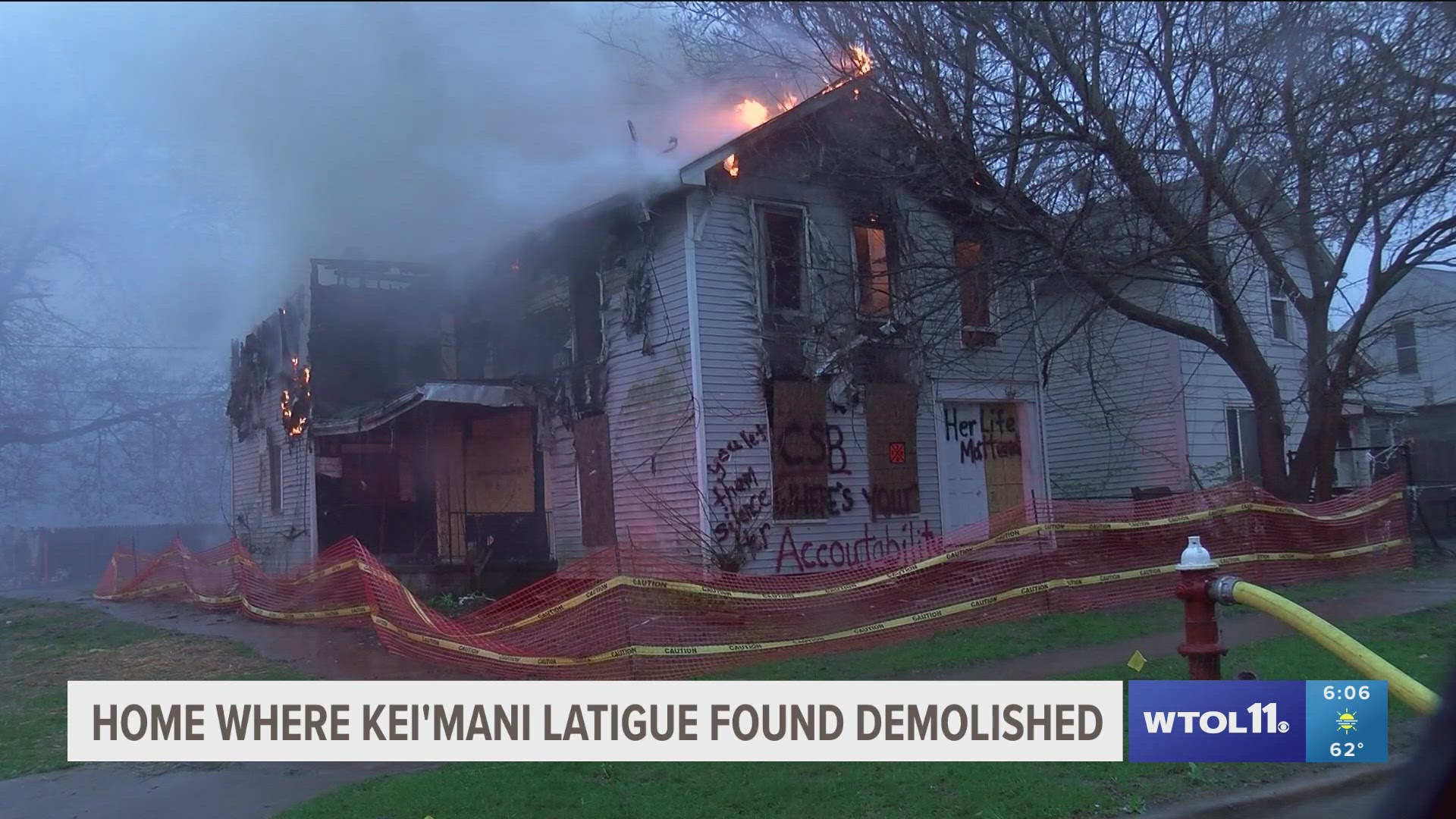 Fire hits east Toledo home where teen's body was found | wtol.com