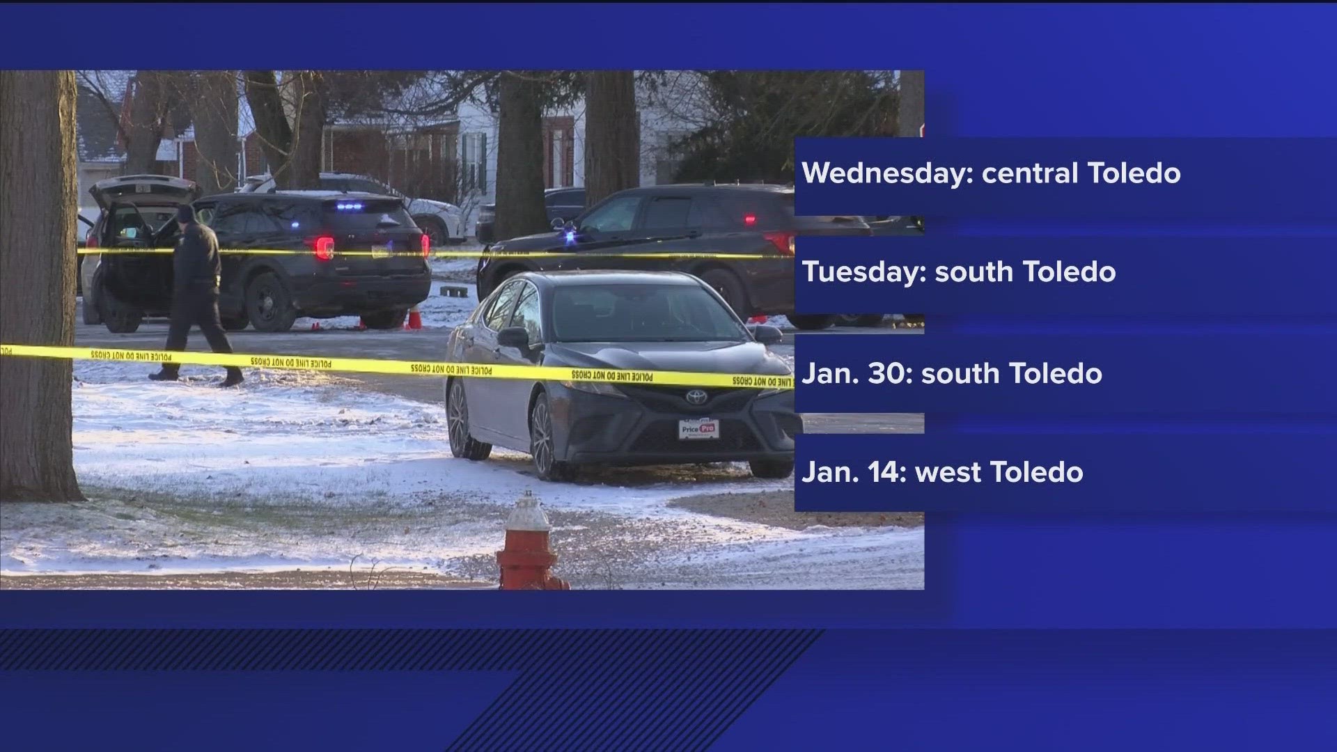 The fatal shooting Wednesday is the fourth shooting involving a Toledo police officer in 2024.