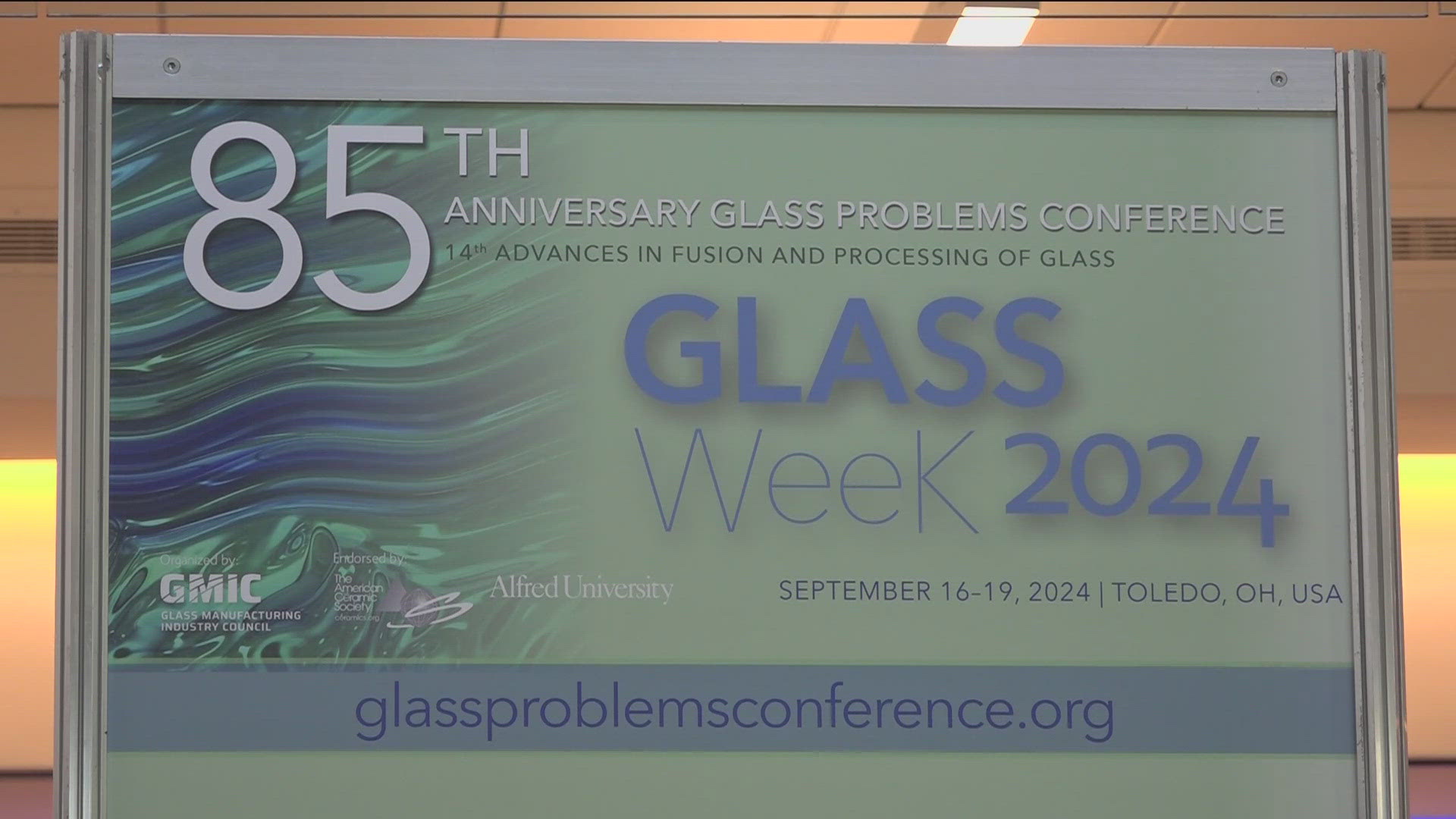 Nearly 500 people are expected to attend the 85th Anniversary Glass Problems Conference, which is being held at the Glass City Center.