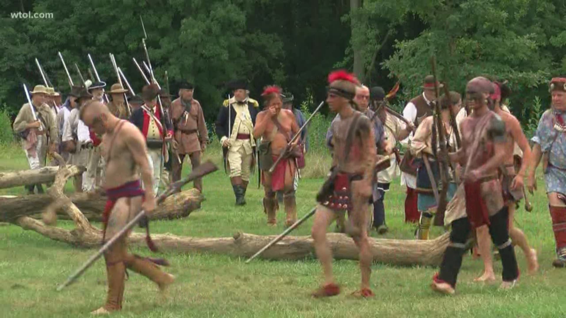 Battle lines were drawn, rifles were fired and a toast celebrated victory Sunday in Maumee.