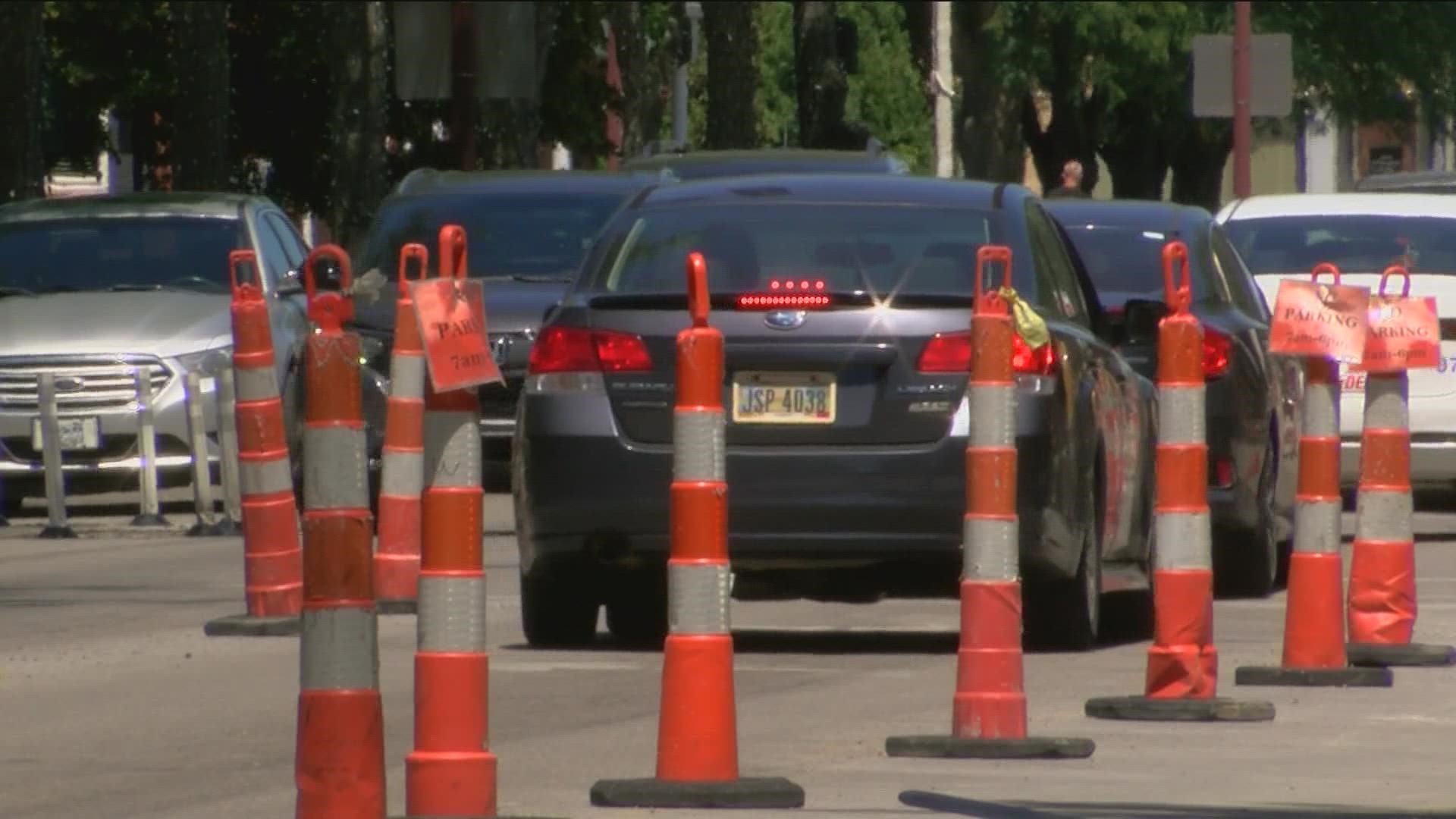 Changes being made to the street began a year and a half ago and residents are now asking when they'll be complete.