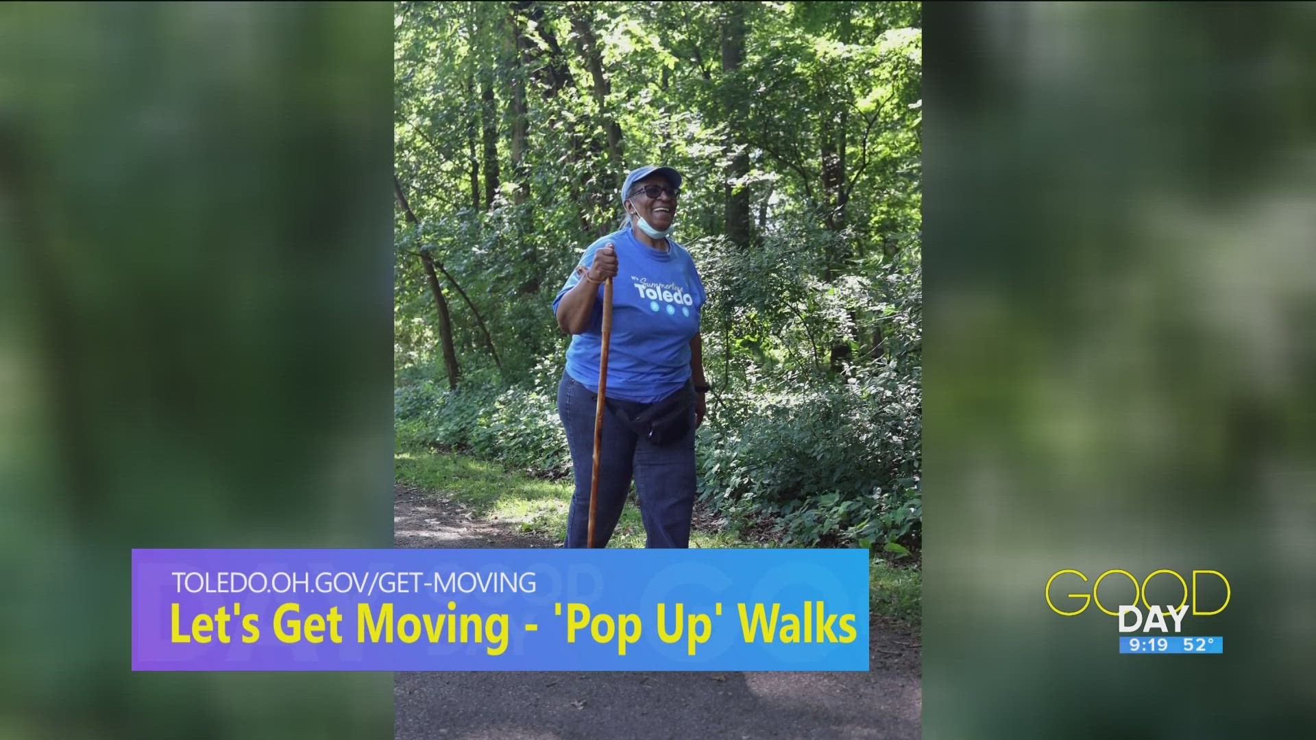...  Director of the City of Toledo POP UP walks Jacqueline Johnson and Karen Ranney Wolkins talk the city's 'pop up' walks to encourage fitness.