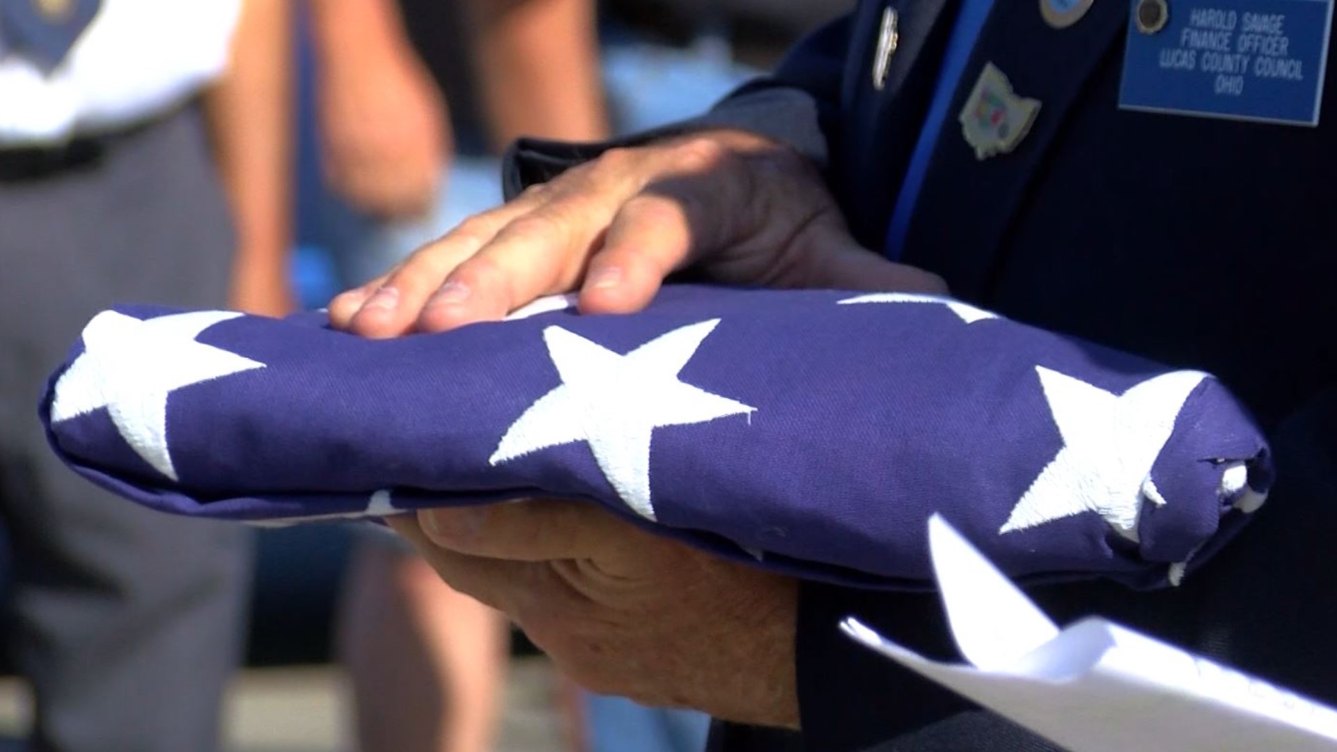 American Legion Post 320 in Maumee holds a flag disposal ceremony once a year to properly dispose of worn flags that are ready to be retired.