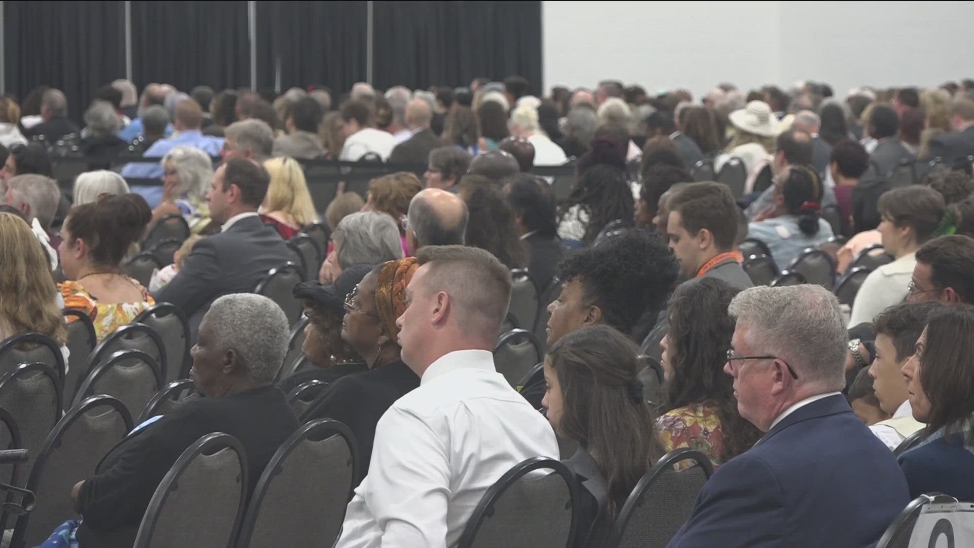 This weekend - the regional Jehovah's Witness organization had their first in-person convention in over three years and once again the convention was held in Toledo.
