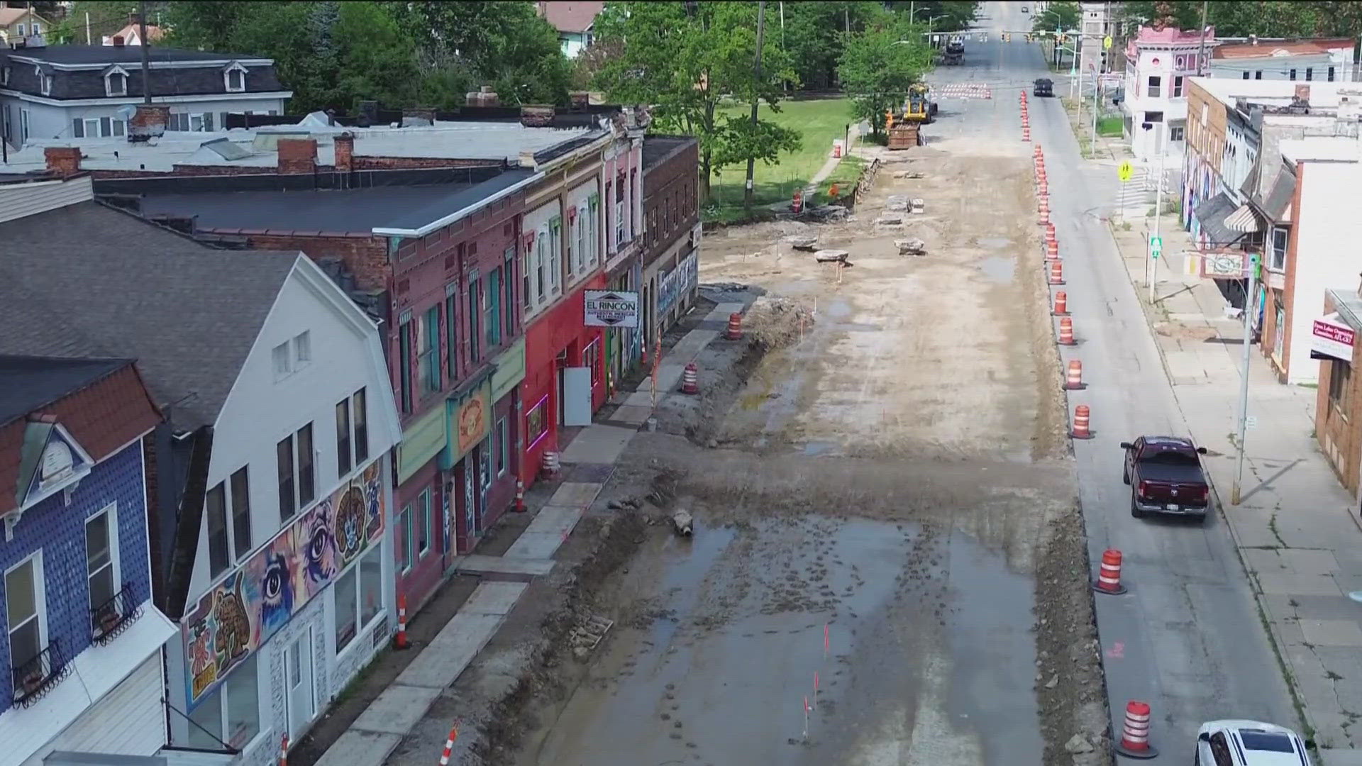 The project was pushed back from December due to a water main break earlier this summer.