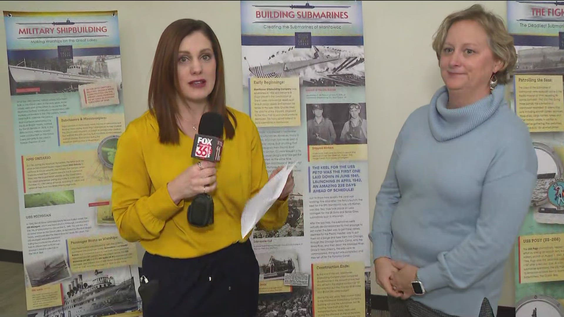 The National Museum of the Great Lakes has shared an exhibit about Great Lakes submarines at the Main Library in downtown Toledo.