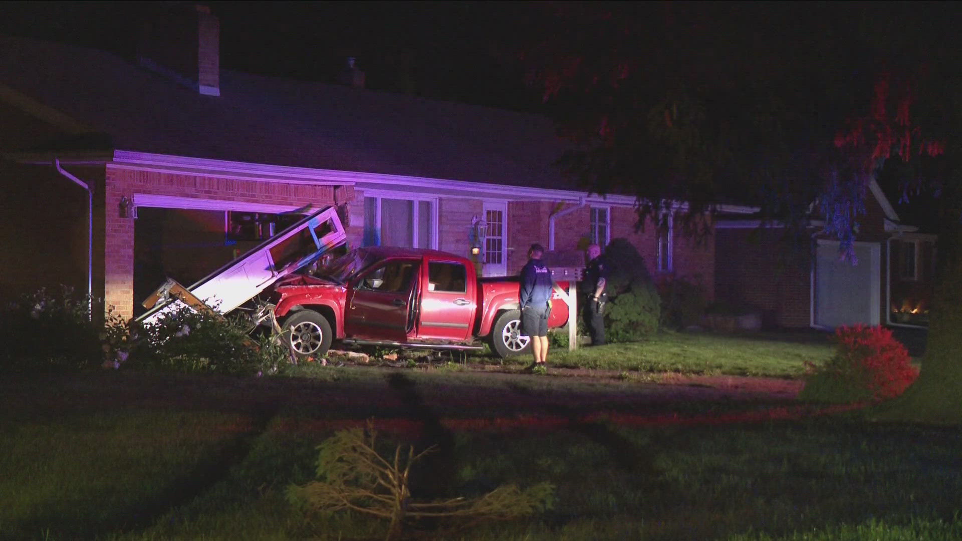 The crash happened on Clover Lane off of Laskey Road around 2:20 a.m.