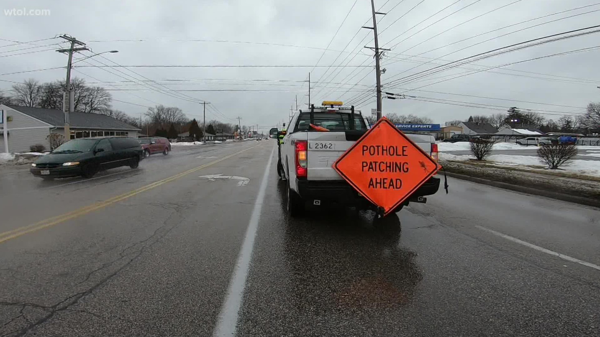 City officials are doubling pothole crews heading out to patch holes created by the seasonal freeze-thaw cycle.