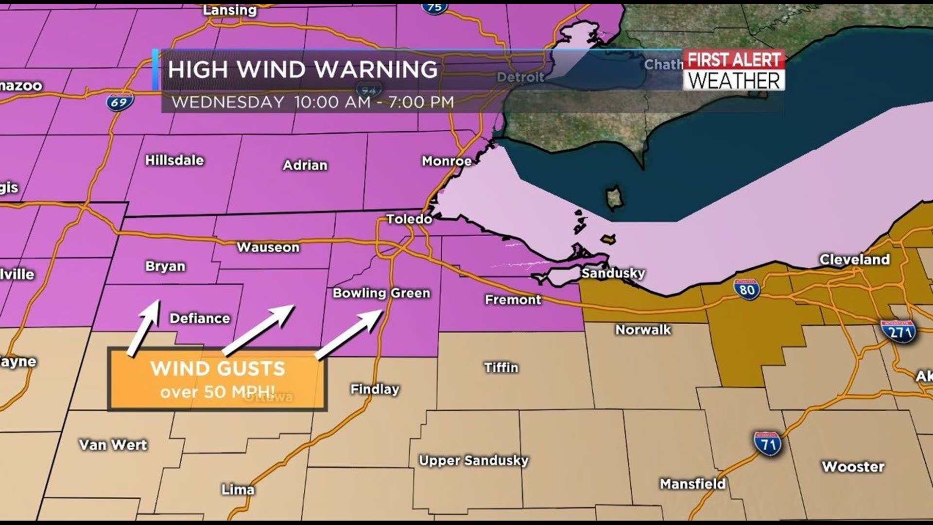 FIRST ALERT: Windy Wednesday | Wtol.com