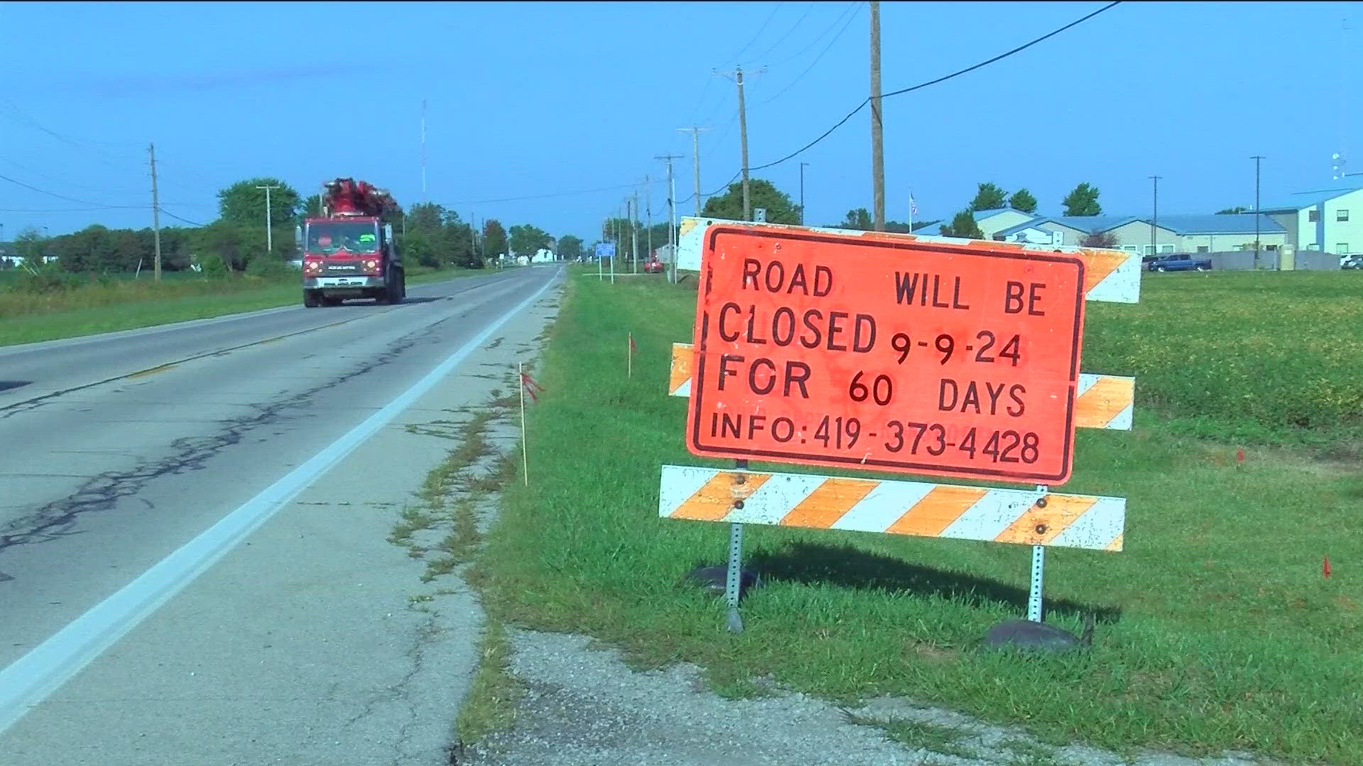 The roundabout will facilitate more traffic coming to the new data center.