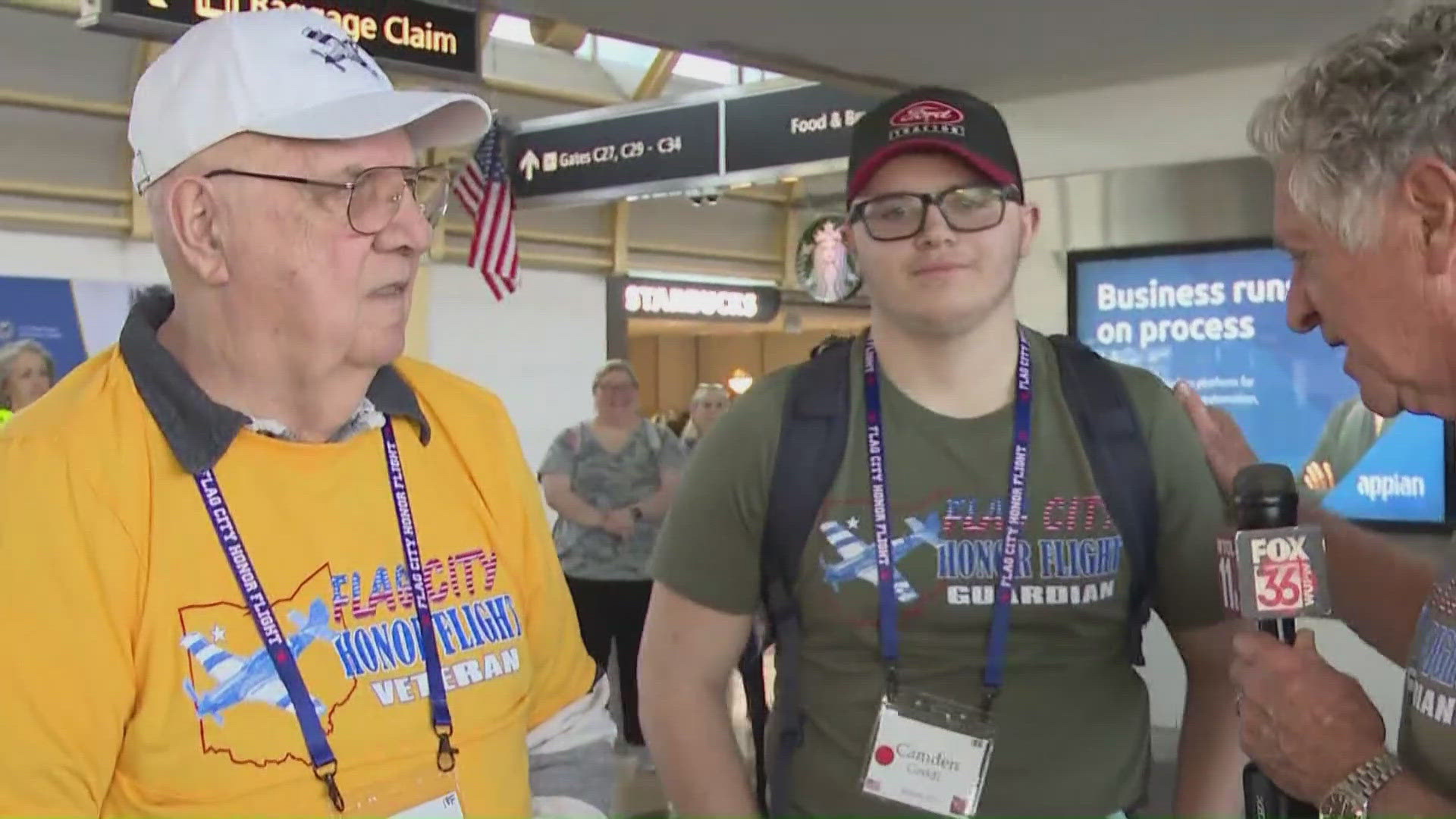 Veteran Chuck Grodi, guardian grandson Camden Grodi | Flag City Honor ...