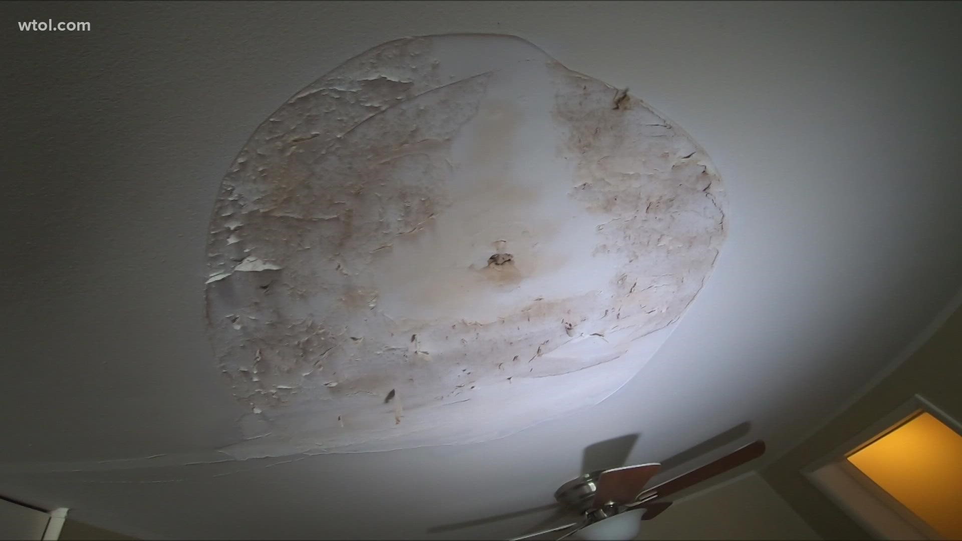 The landlord says repairs are happening, but tenants say they are seeing mold and more water in their apartments.