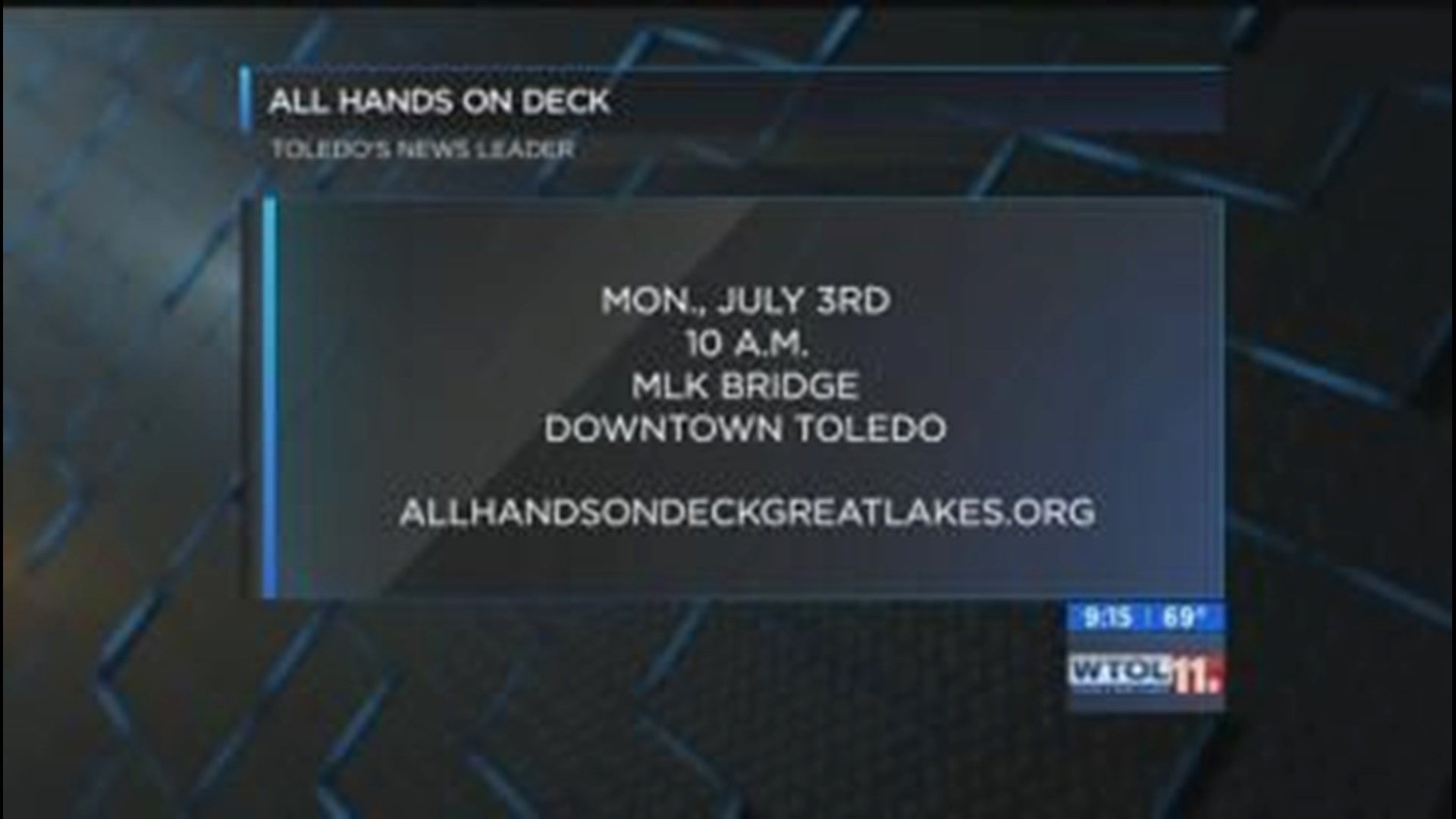 All Hands on Deck strive to save the Great Lakes on WTOL 11 Your Day