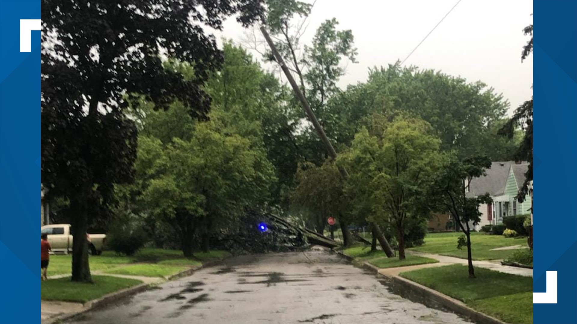 Toledo area summer storm causes damage, power outages