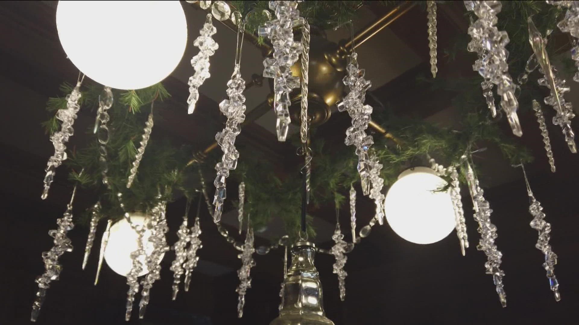 Check out the 25 Christmas trees and other decorations at the historic Old West End home.