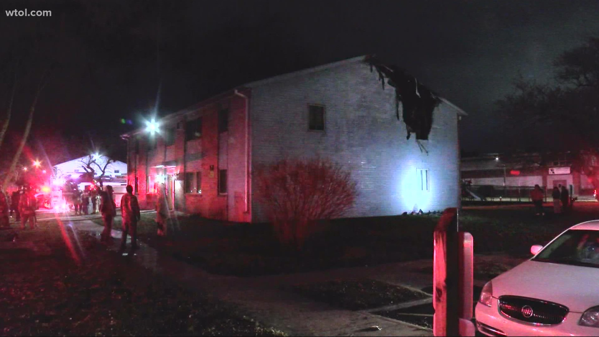 No civilians were hurt in the fire that broke out Wednesday evening at Regina Manor apartments.