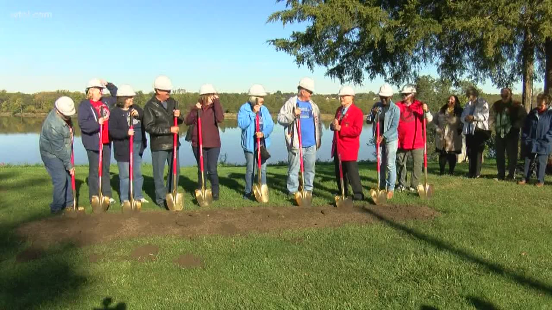 The ceremony was held in Perrysburg. Fundraising will continue for the project as the total cost comes to a price of $60,000.