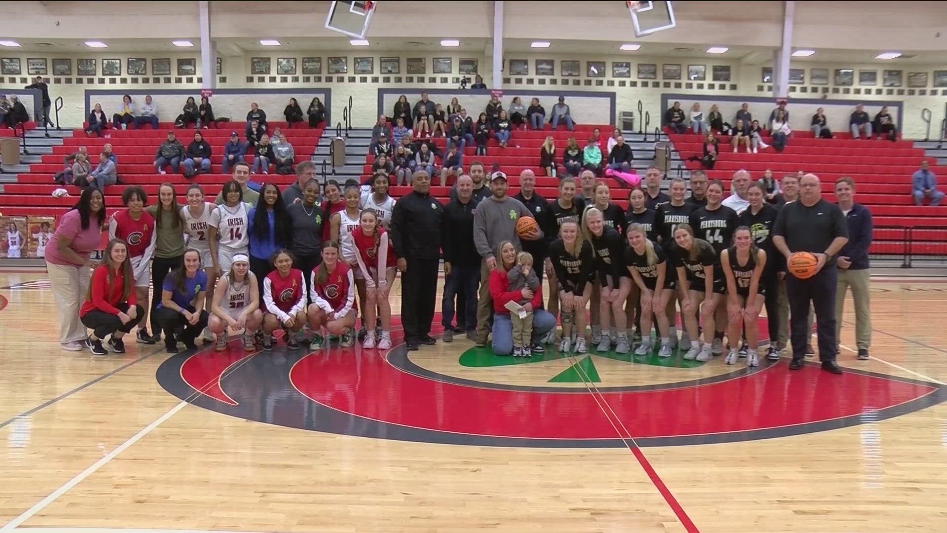 Central Catholic Basketball Honors Coachs Son Battling Cancer 