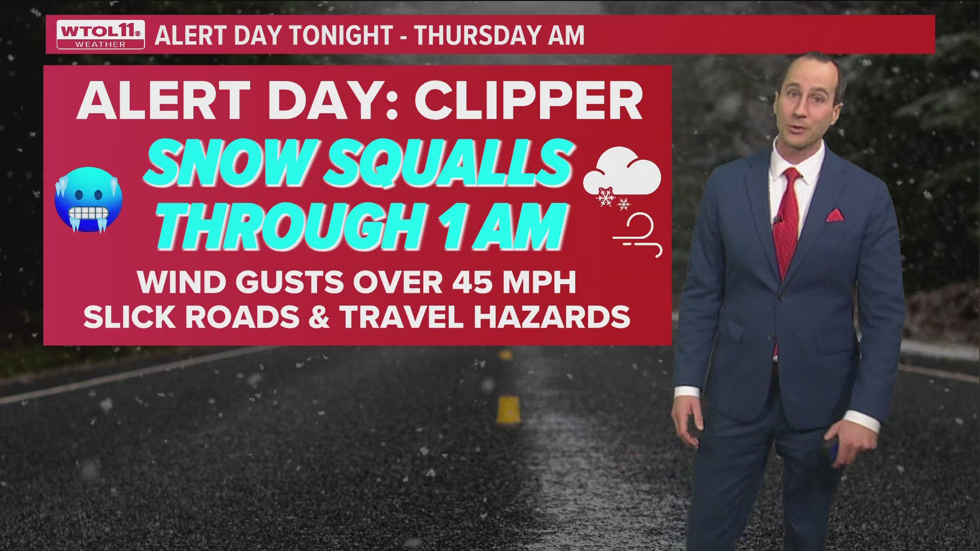 ALERT DAY wind, snow showers, cold continues Thursday morning | WTOL 11 ...