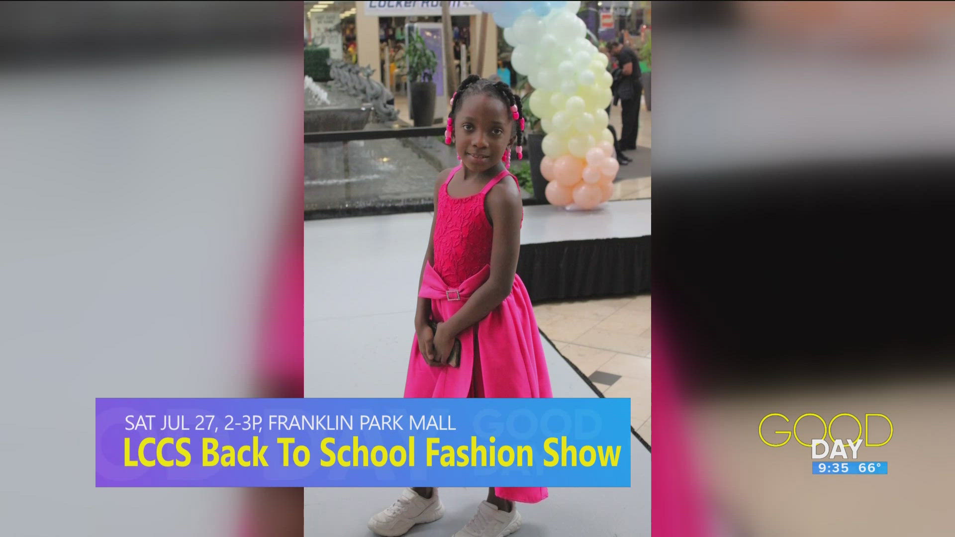 Julie Sanderson of the Franklin Park Mall and Sherry Dunn of Lucas County Children's Services talk an upcoming back to school fashion show and the need for fostering