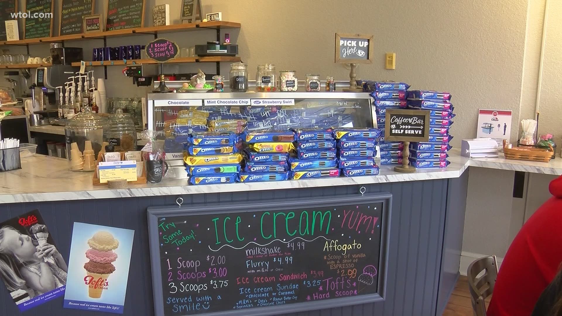 A coffee shop in Elmore, Ohio is paying it forward to our nation's heroes at home and abroad. But it's also become a place to cultivate community leaders locally.