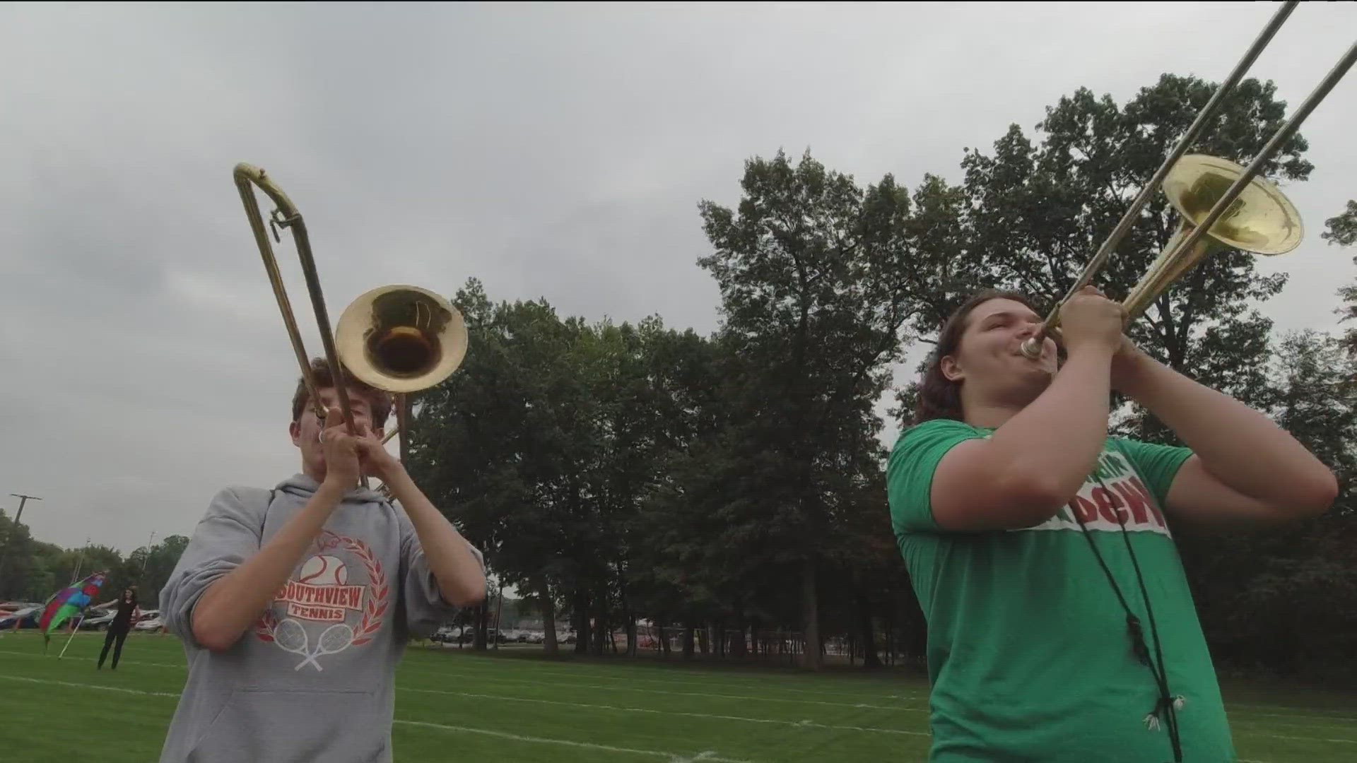 The marching band season continues at Sylvania Southview. The band has 100 students for 2023 and has been rehearsing since the end of July.