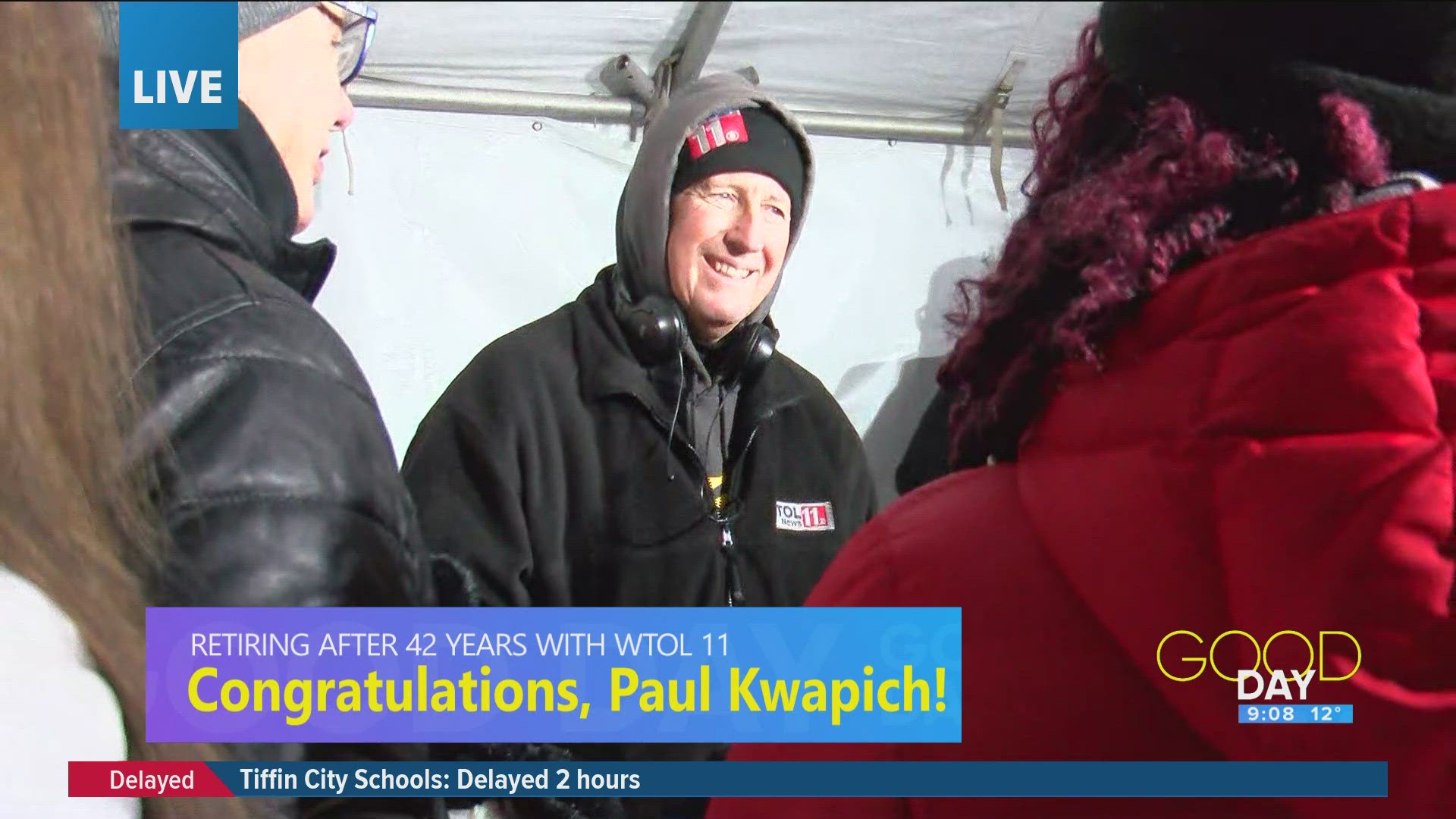 The Lucas County Commissioners are celebrating WTOL 11's Paul Kwapich ahead of his retirement, as well as discuss the importance of LCCS during the holidays.