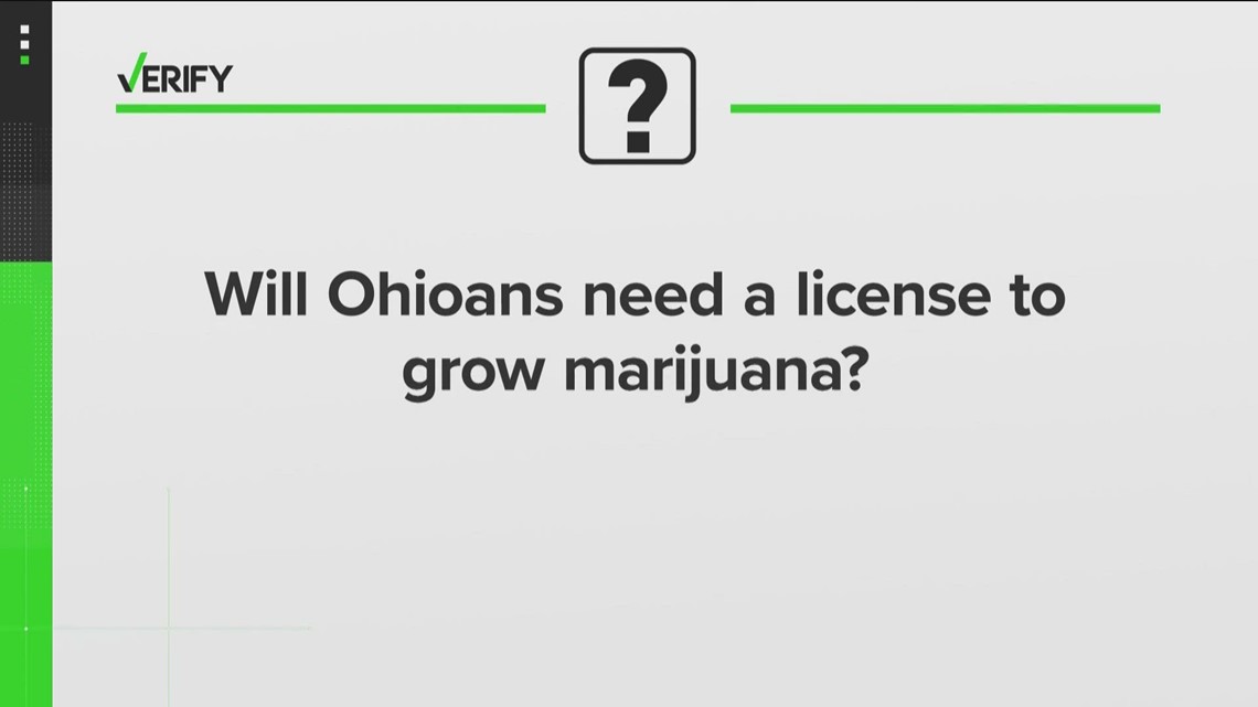 VERIFY Do you need a license to grow marijuana in Ohio?