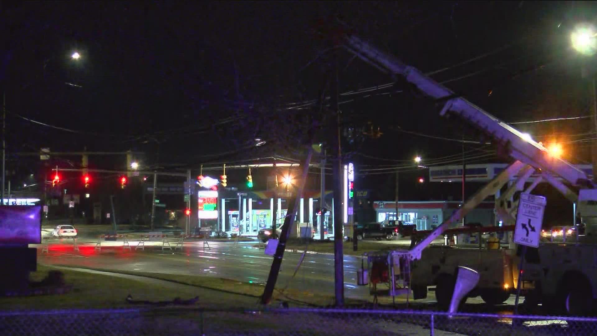 Suder Ave. near Ottawa River Rd. and the exit ramp to Ottawa River Rd. from I-75 have been closed due to downed wires from a crash.