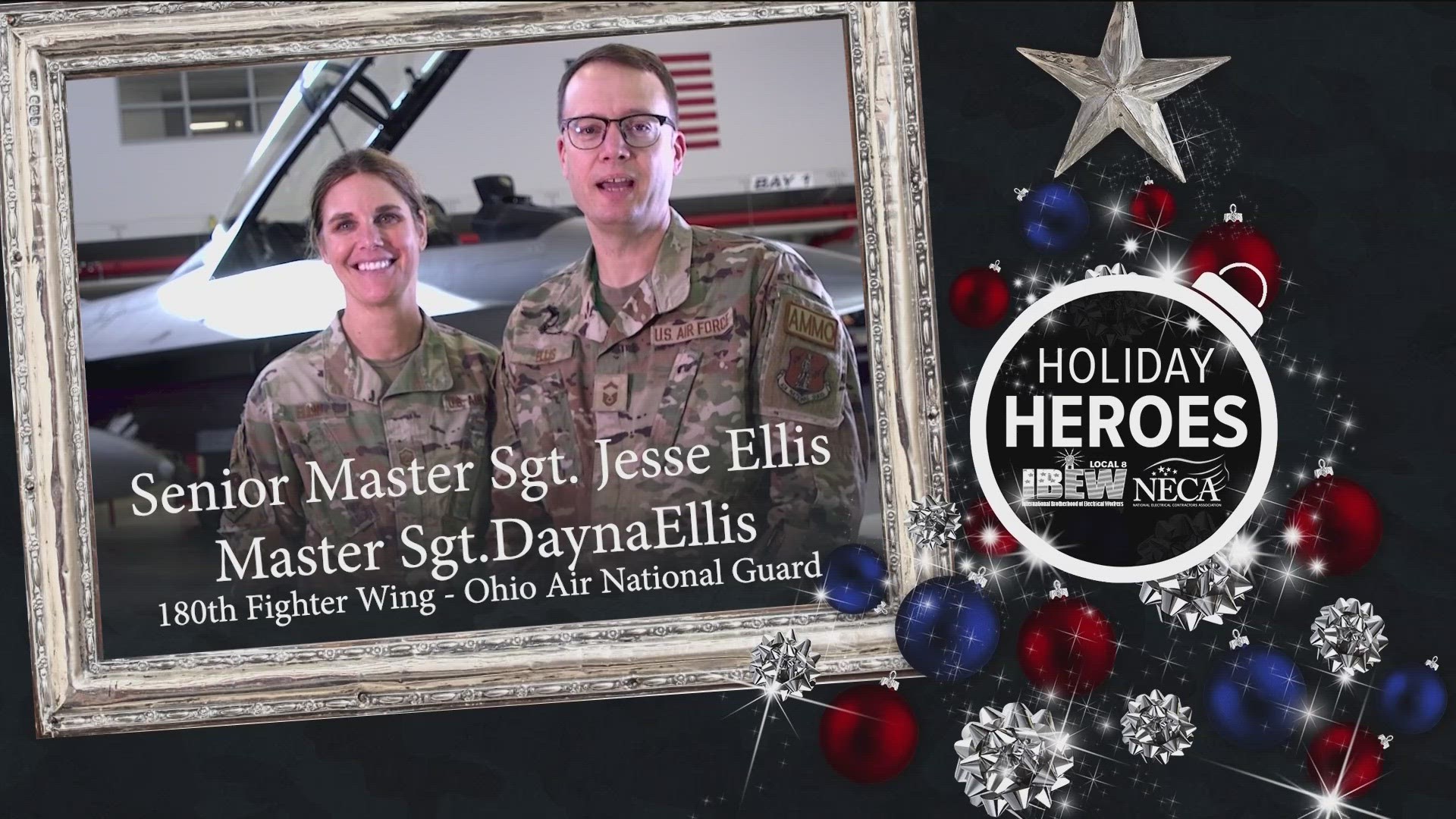 Honoring Senior Master Sgt. Jesse Ellis & Master Sgt. Dayna Ellis of the 180th Fighter Wing.