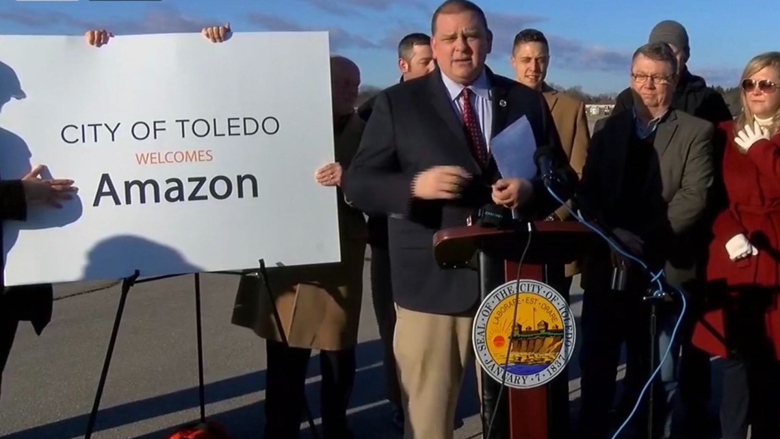 City of Toledo to Amazon delivery station to old Southwyck Shopping Center location