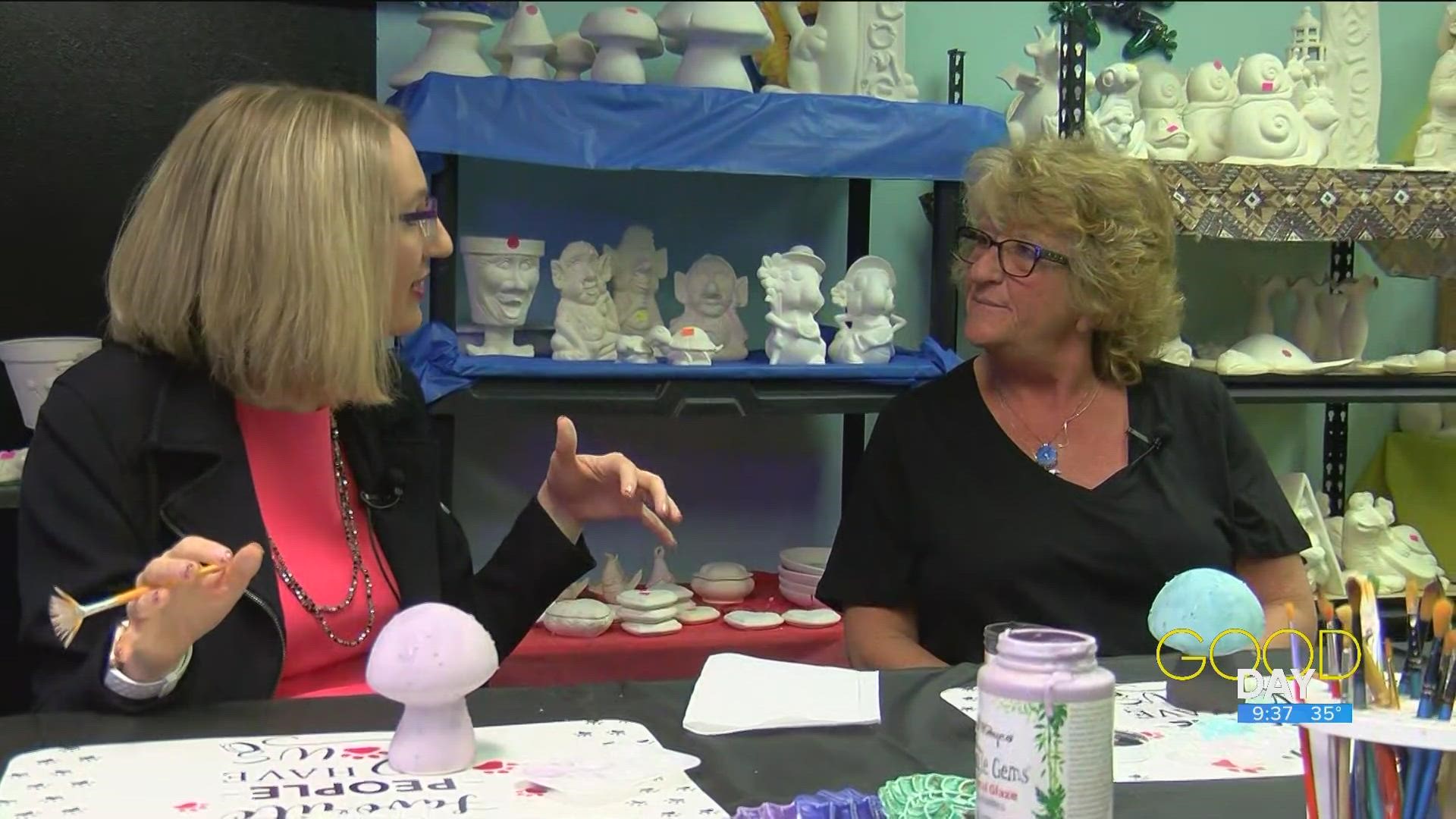 Laura Clark from Aqua Culture in Point Place talks her business, which sells specialty tropical fish and resources, and offers an opportunity to create ceramics.