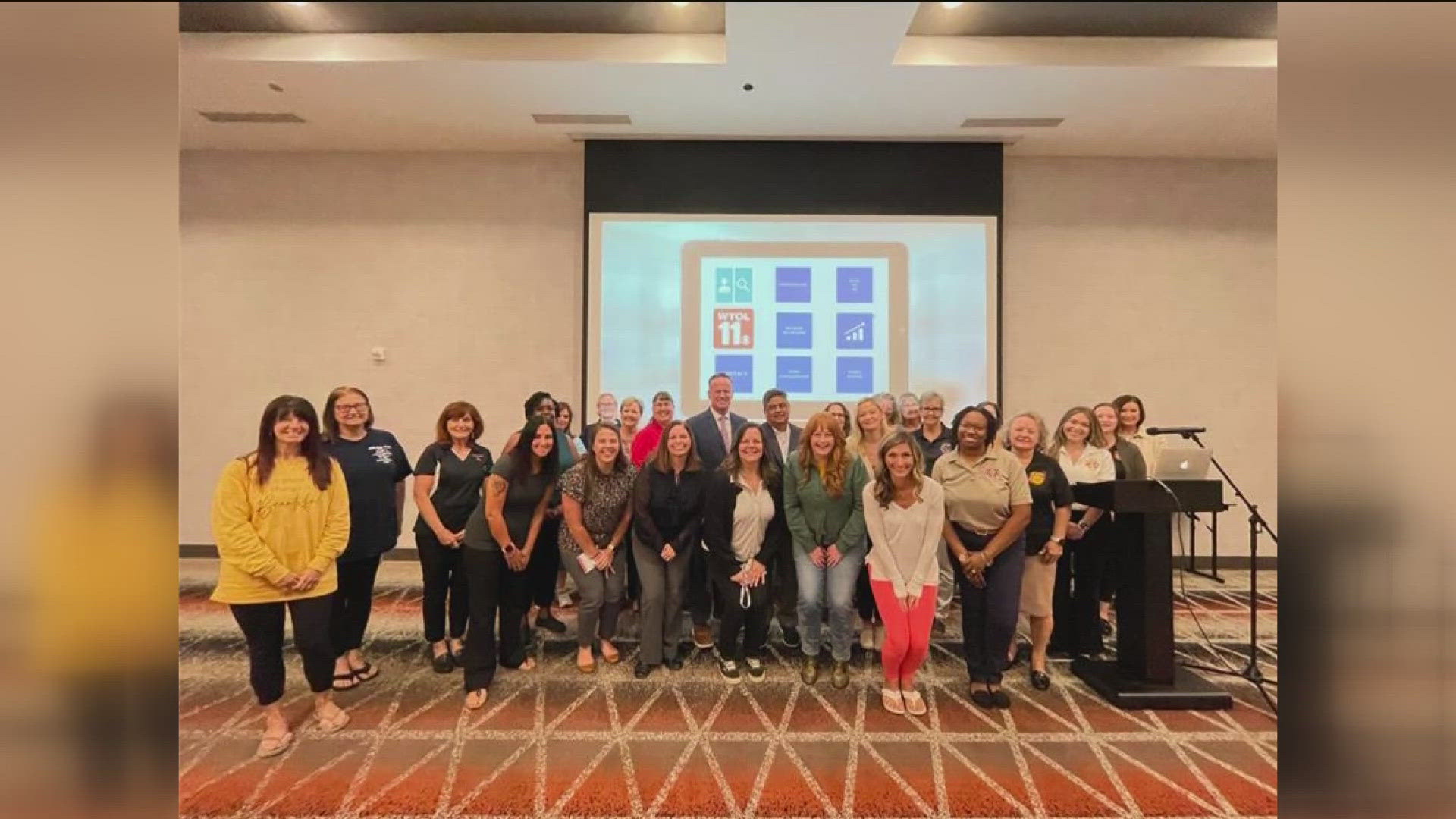 WTOL 11's Jeff Smith spoke at the third annual Sixth Bugle Fire Service Executive Assistant Leadership Conference to share insight on the value of communication.