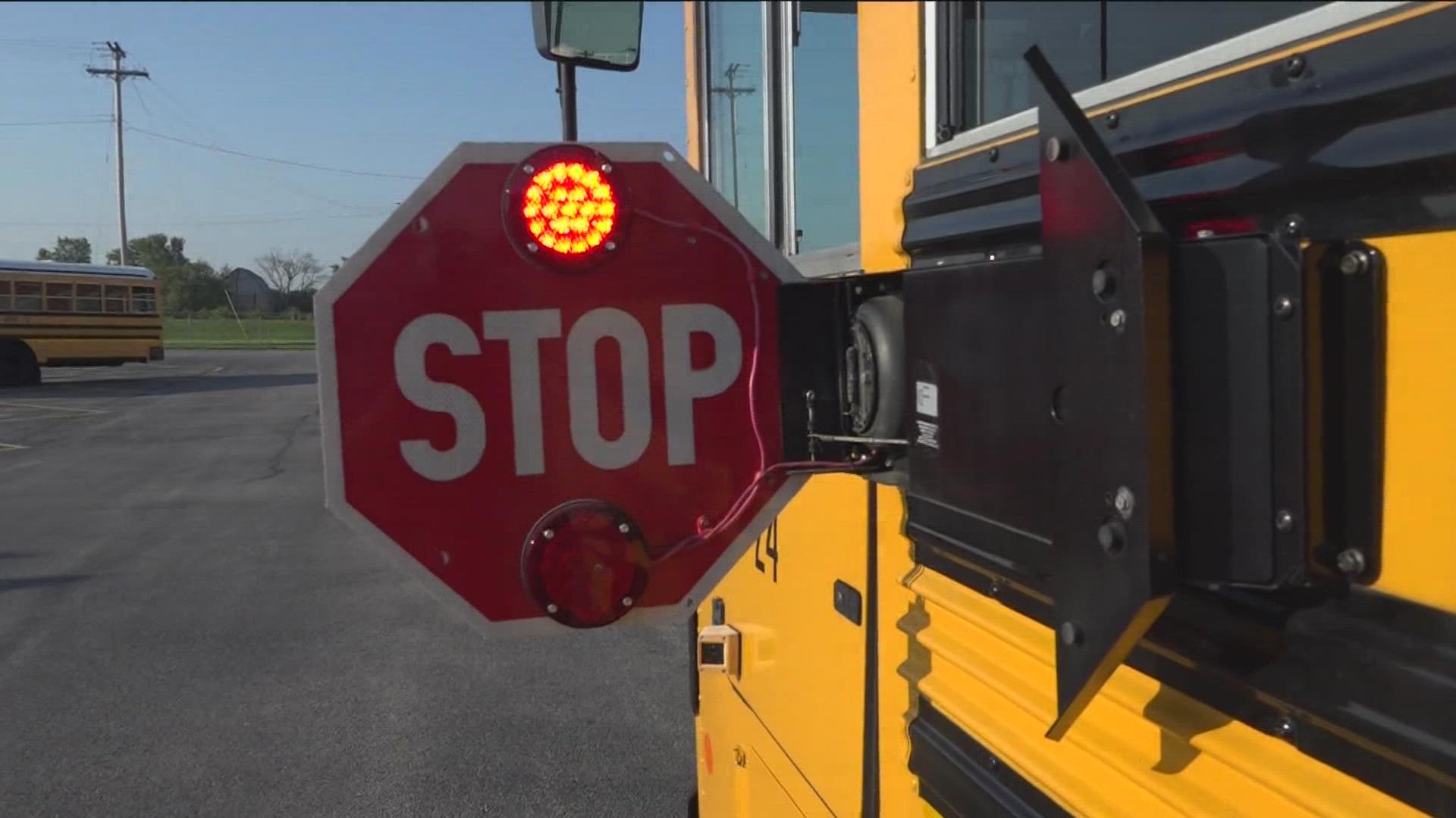 WTOL 11's Trent Croci rode along with troopers enforcing traffic laws in school zones and around school buses.