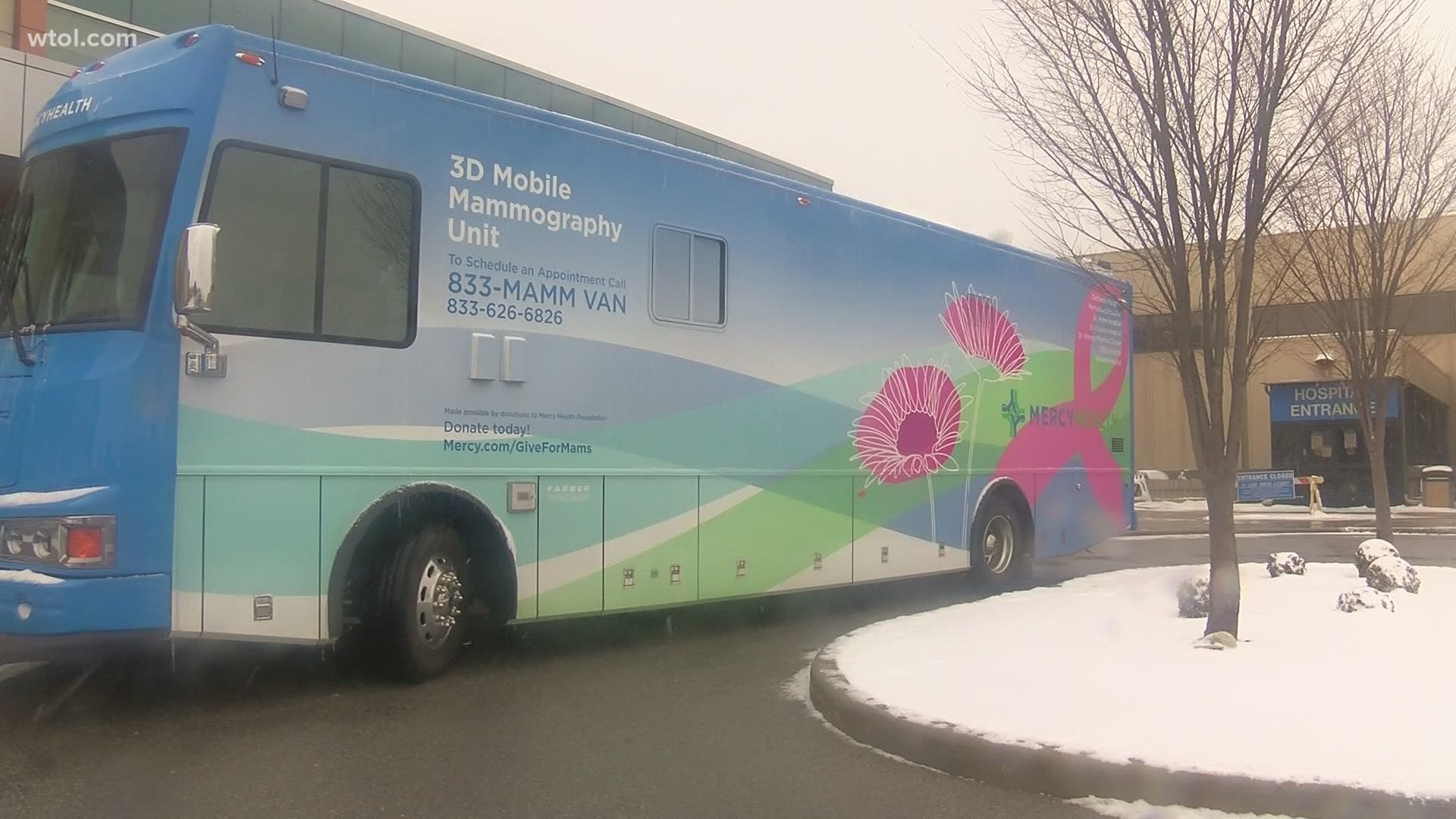 In February, the Mercy Health – Toledo Mobile Mammography Van will bring mammography services to cities, suburbs and rural communities throughout northwest Ohio.