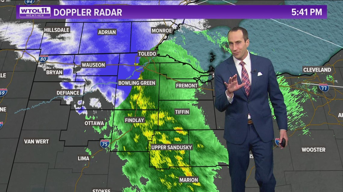 WTOL 11 Weather Rain/snow mix making its way into Toledo Dec. 9