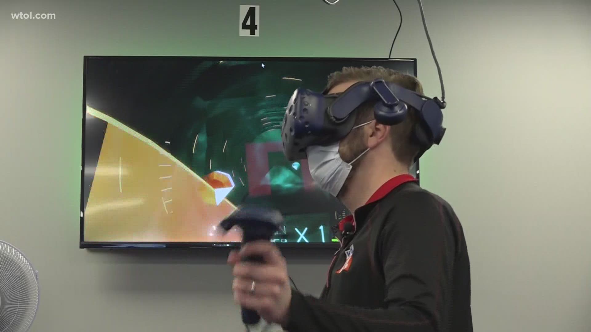 The business hosts 10 VR stations, each with a full library of over 90 video game titles.