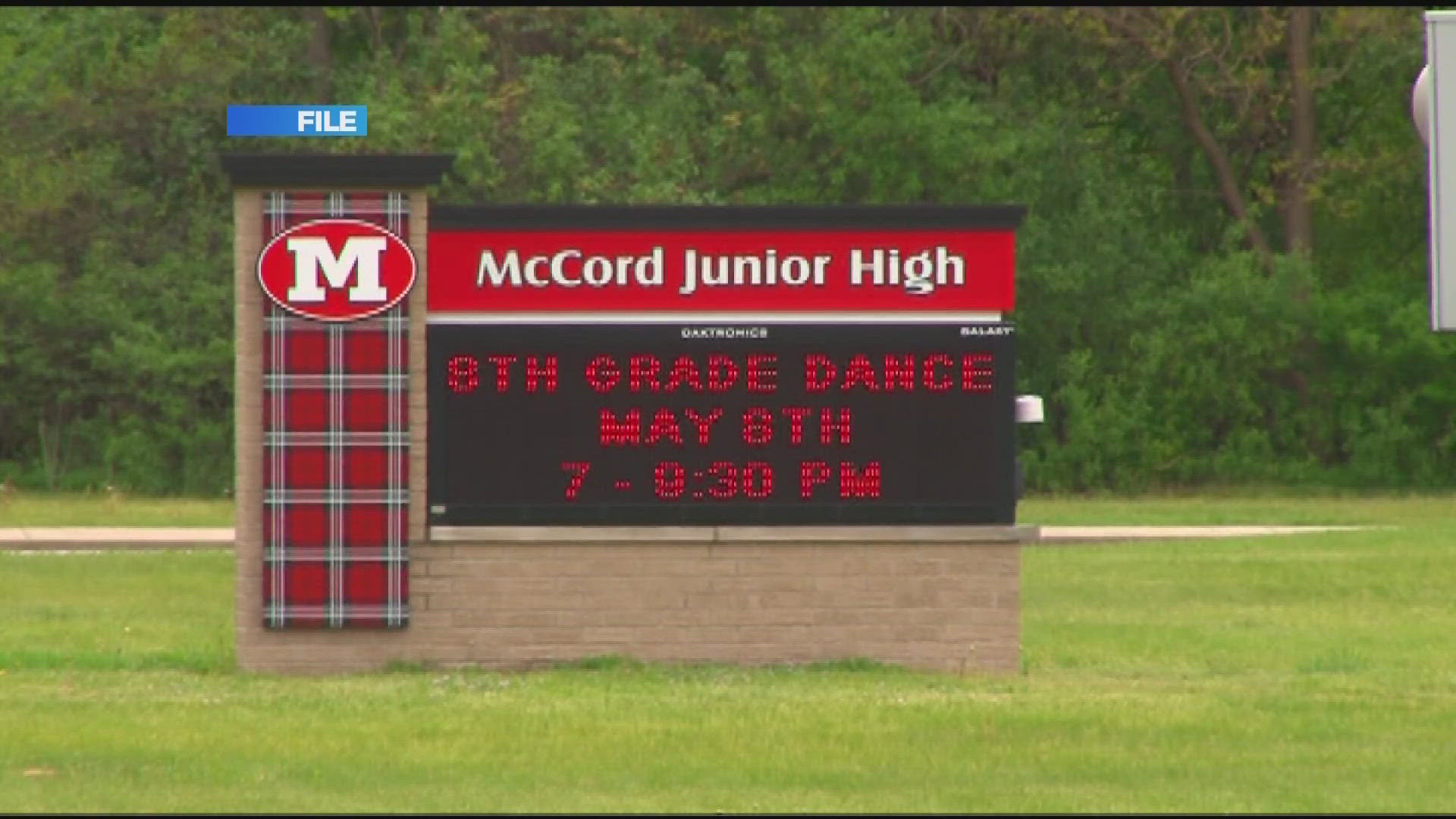Sylvania Police will be at McCord Junior High Thursday, May 15, after alleged threats of violence was made by students on a bus the day prior.