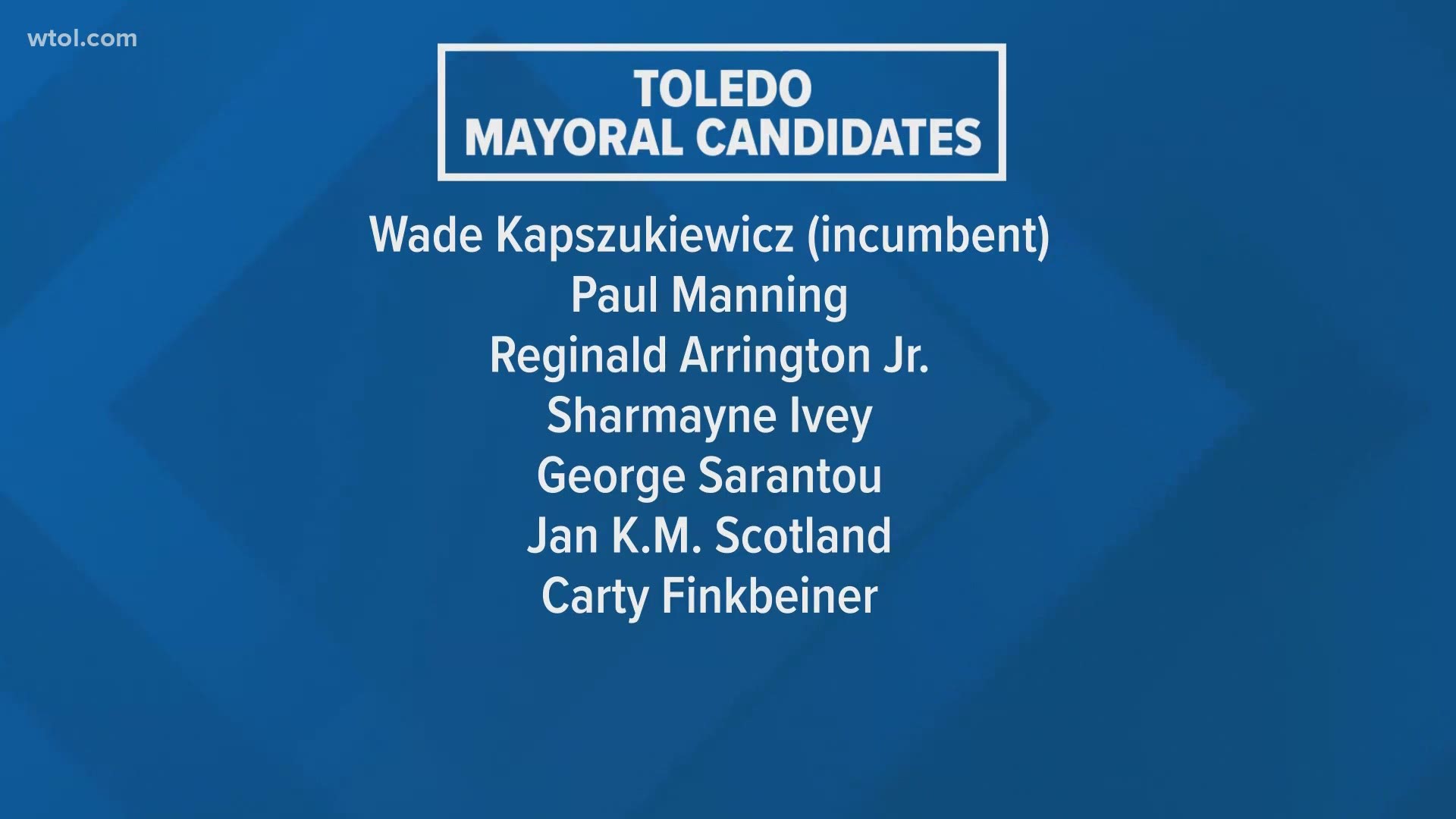 Carty Finkbeiner, 82, is among the mayoral candidates vying to beat incumbent Wade Kapszukiewicz. Larry Sykes hopes to return to city council.