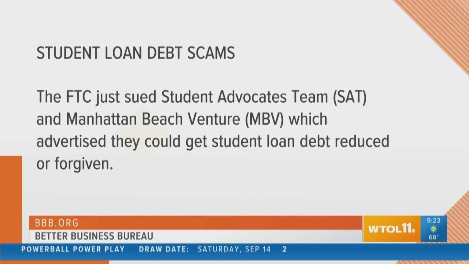Many people struggle with paying off their student loans. The Better Business Bureau advises you to watch out for scammers trying to take advantage of all your money just waiting to be collected.