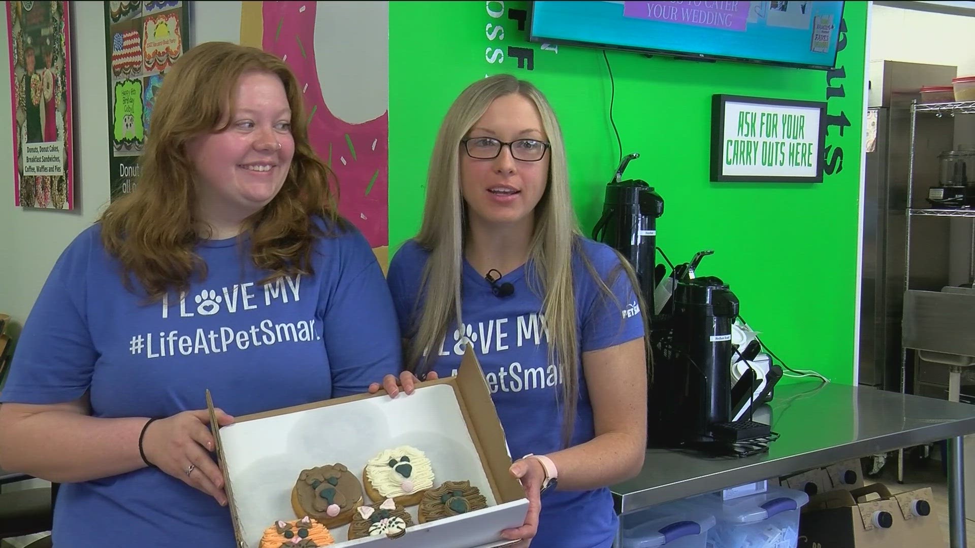 Specialty dog and cat donuts are on sale, with all proceeds going to the Toledo Humane Society.