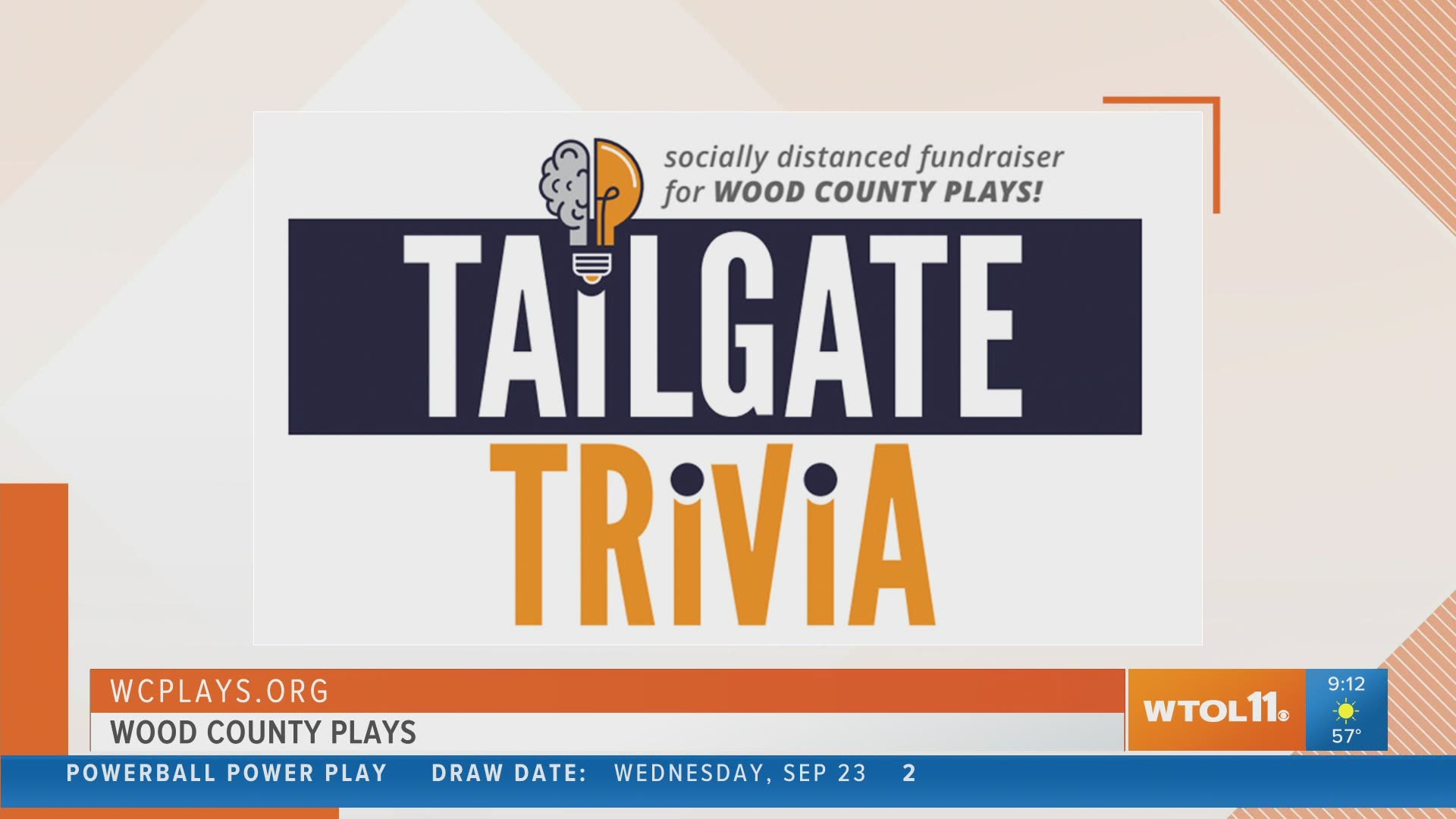 Wood County Plays invites you to Tailgate Trivia! Have fun and help raise money for an inclusive playground that all kids can enjoy!