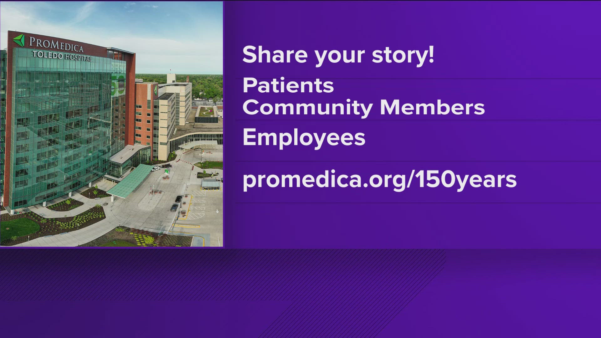 Liz Michalak with ProMedica Toledo Hospital talks with Dan Cummins about the history of Toledo Hospital as it celebrates its 150th anniversary this year.